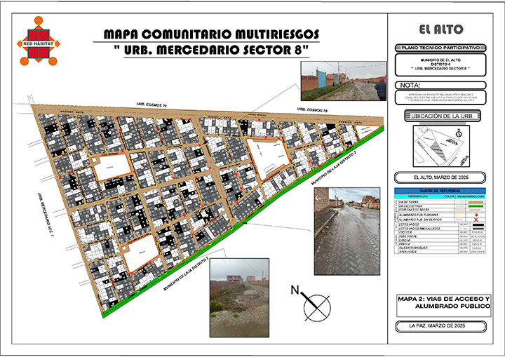 Mapa 2: Vías de Acceso y Alumbrado Público